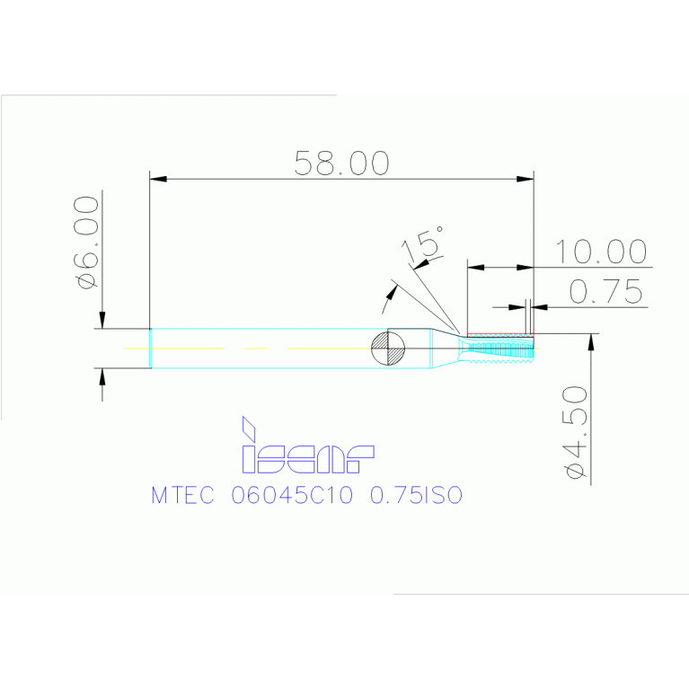 MTEC 06045C10 0.75ISO IC908