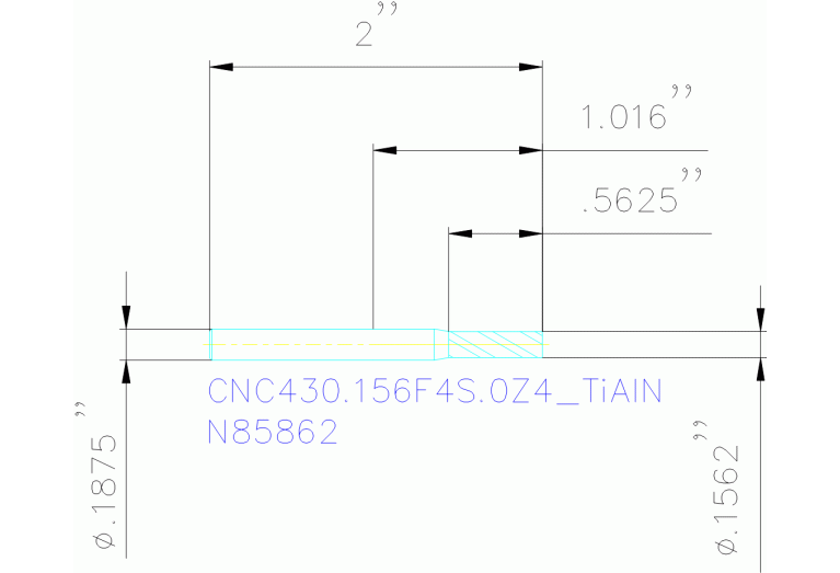 CNC430.156F4S.0Z4 TIALN
