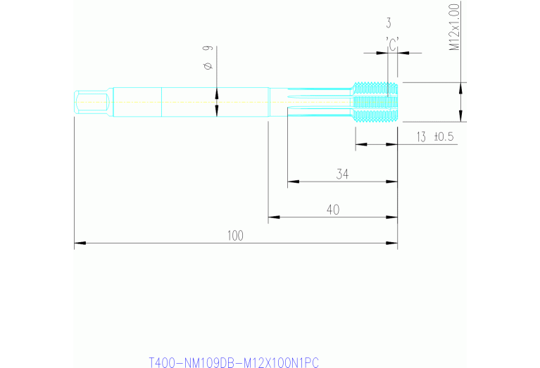 T400-NM109DB-M12X100N1PC