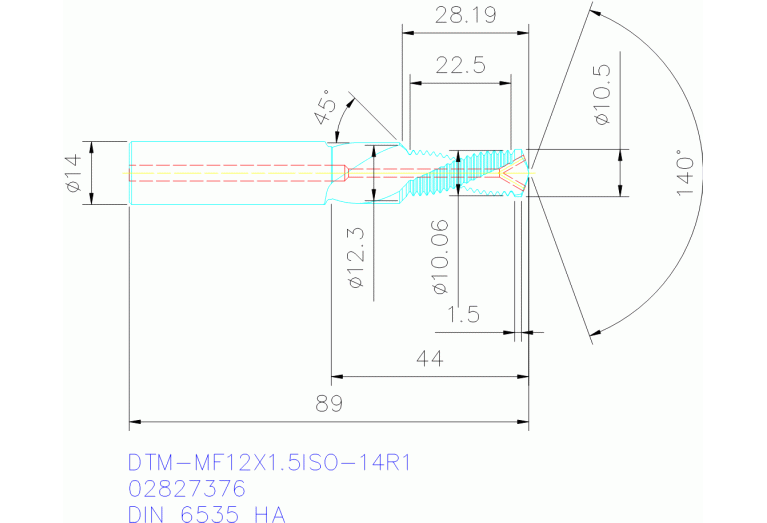 DTM-MF12X1.5ISO-14R1