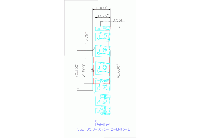 SSB D5.0-.875-12-LN15-L