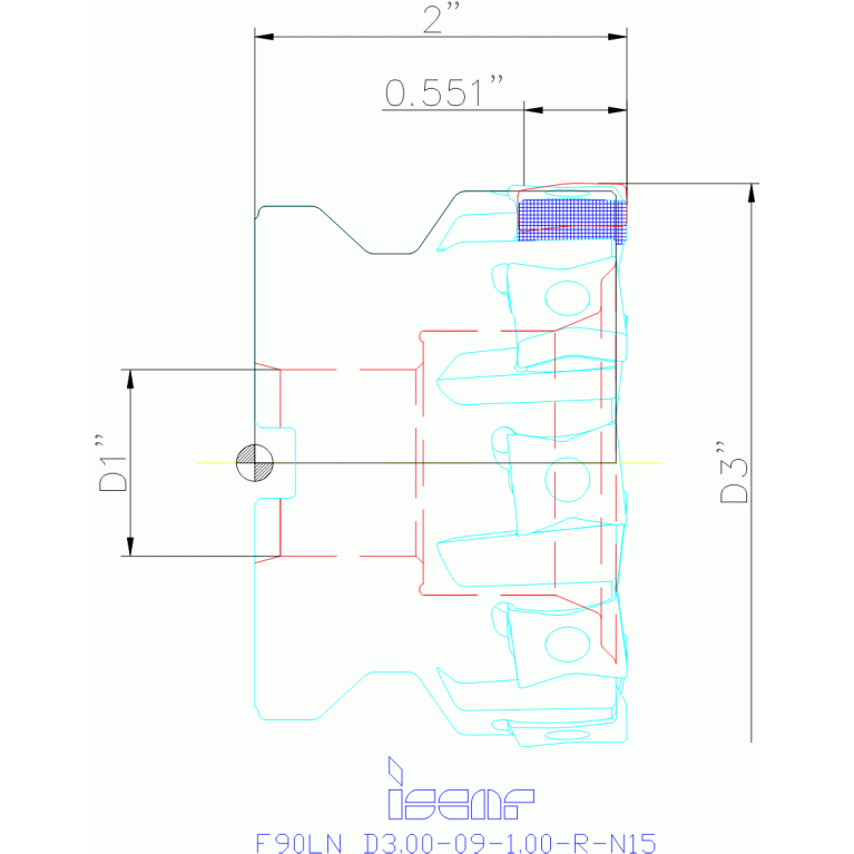 F90LN D3.00-09-1.00-R-N15