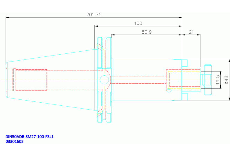 DIN50ADB-SM27-100-F3L1
