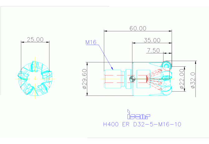 H400 ER D32-5-M16-10