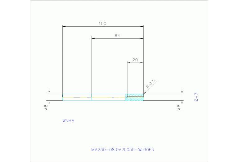 MA230-08.0A7L050-WJ30TF