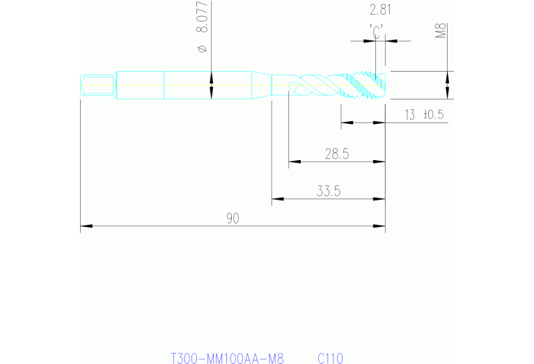 T300-MM100AA-M8 C110