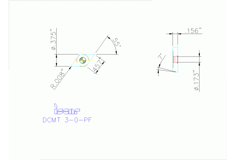 DCMT 11T302-PF IC804