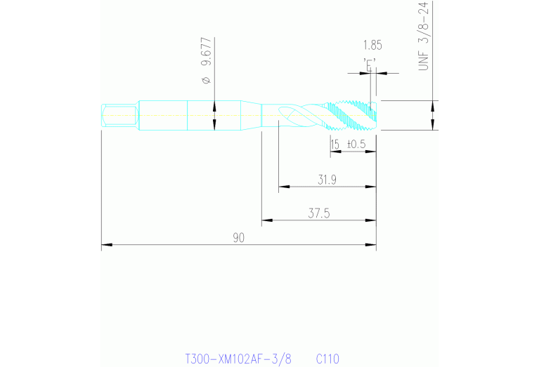T300-XM102AF-3/8 C110