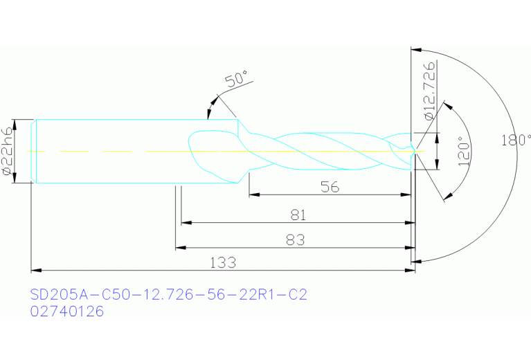 SD205A-C50-12.726-56-22R1-C2