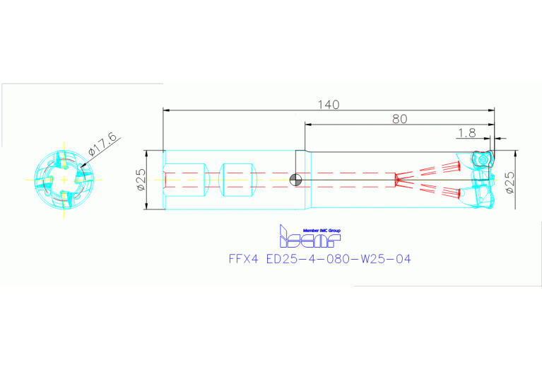 FFX4 ED25-4-080-W25-04