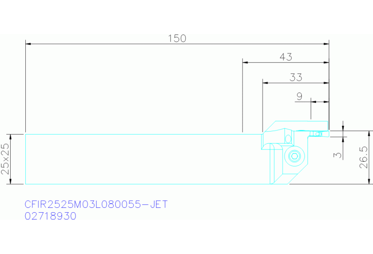 CFIR2525M03L080055-JET