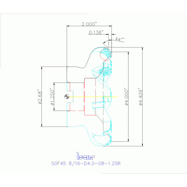 SOF45 8/16-D4.0-08-1.25R