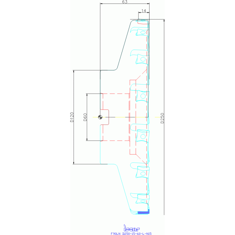 F90LN D250-15-60-L-N15