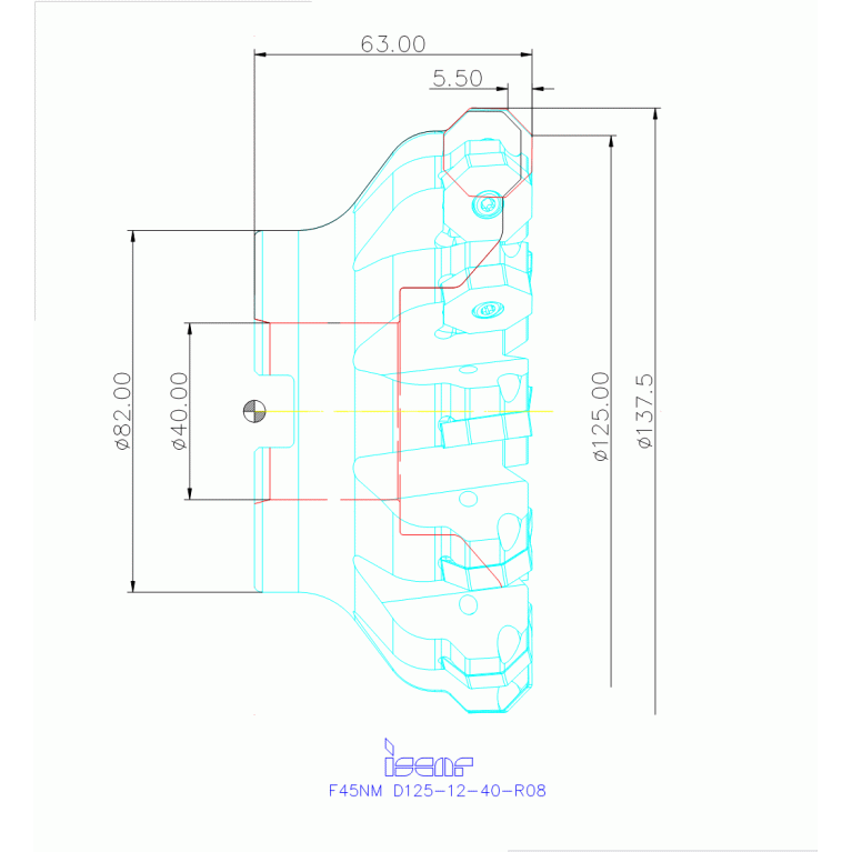F45NM D125-12-40-R08