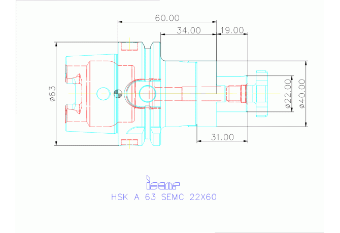 HSK A63 SEMC22X60