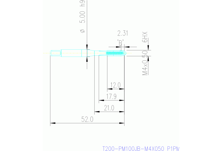 T200-PM100JB-M4X050 P1PM