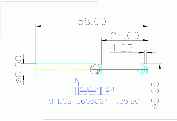 MTECS 0606C24 1.25ISO IC908