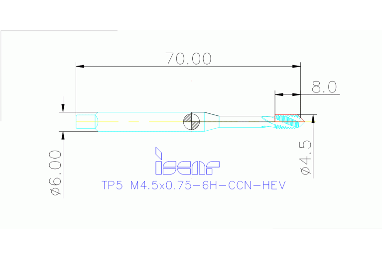 TPS M-4.5X0.75-N HEST