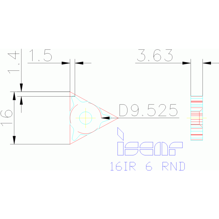 16IR 6 RND IC908