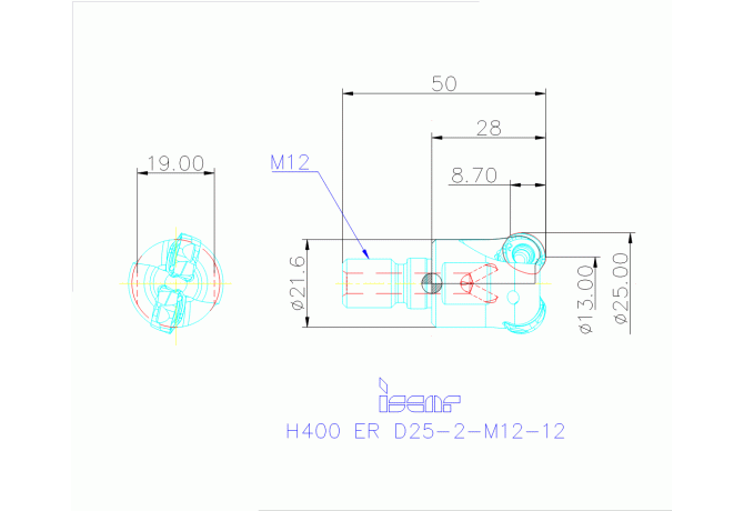 H400 ER D25-2-M12-12