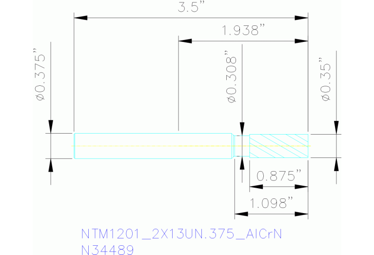 NTM1201/2X13UN.375 ALCRN