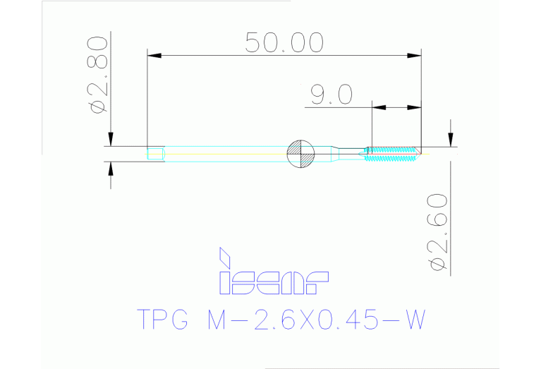 TPG M-2.6X0.45-W HE