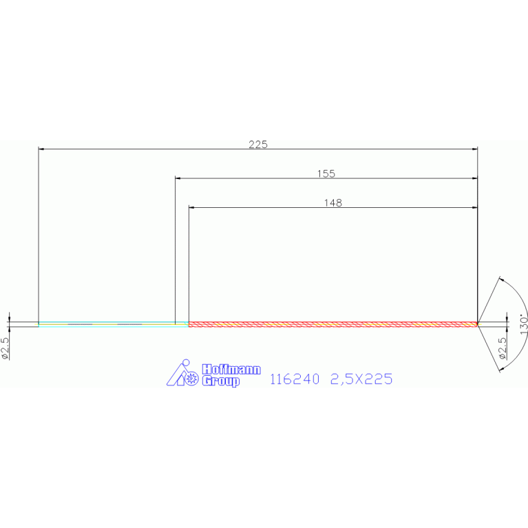 116240 2,5X225