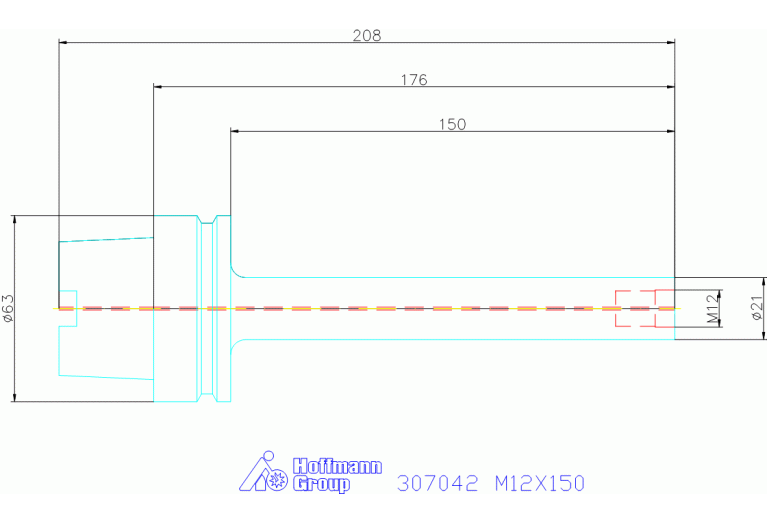 307042 M12X150