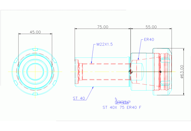 ST 40X 75 ER40 F