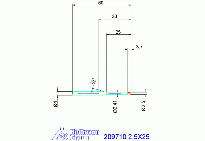 209710 2,5X25