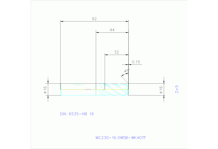 MC230-16.0W5B-WK40TF