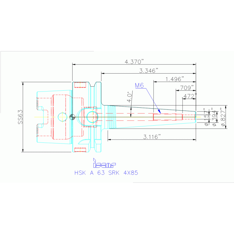 HSK A63 SRK 4X85