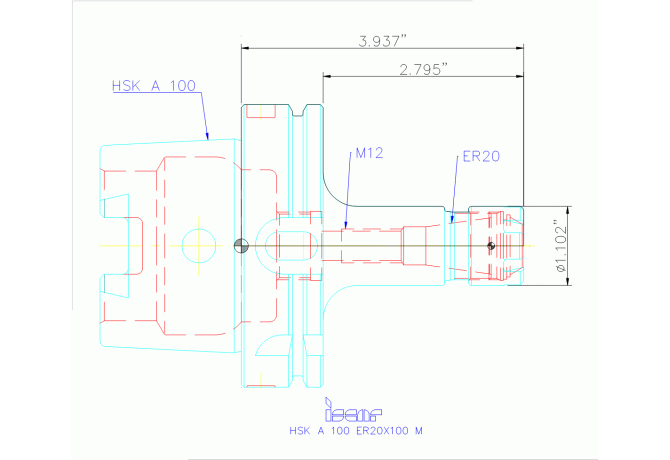 HSK A100 ER20X100M