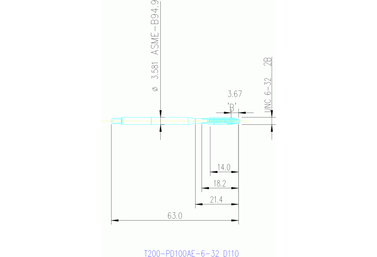 T200-PD100AE-6-32 D110