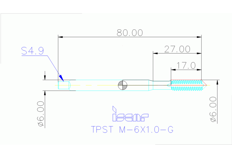TPST M-6X1.0-G HENI