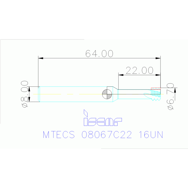 MTECS 08067C22 16UN IC908