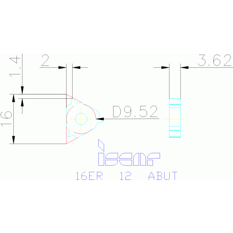 16ER 12 ABUT IC250