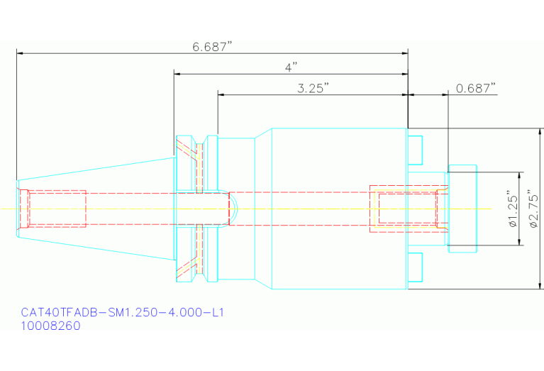 CAT40TFADB-SM1.250-4.000-L1