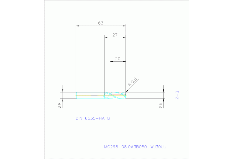 MC268-08.0A3B050-WJ30UU