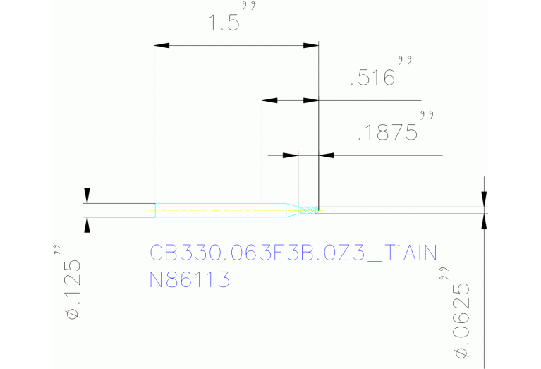 CB330.063F3B.0Z3 TIALN