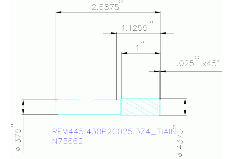 REM445.438P2C025.3Z4 TIALN