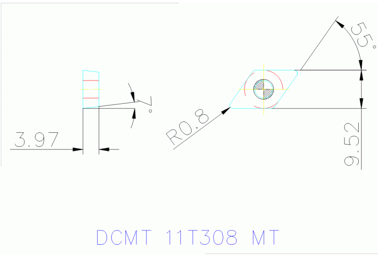 DCMT 11T308 MT TT5100