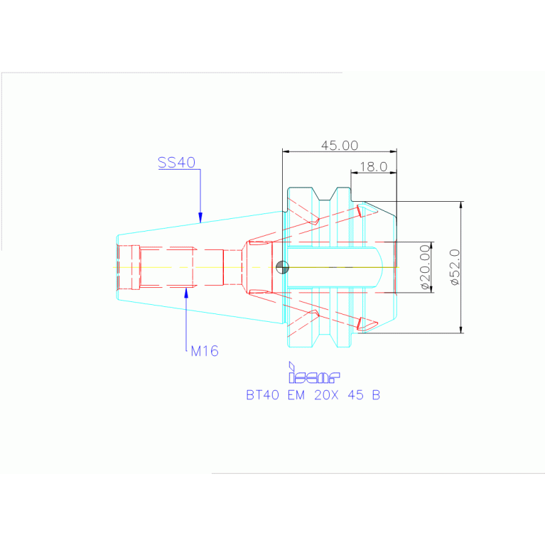 BT40 EM 20X 45 B