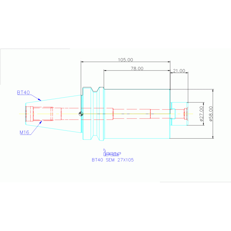 BT40 SEM 27X105