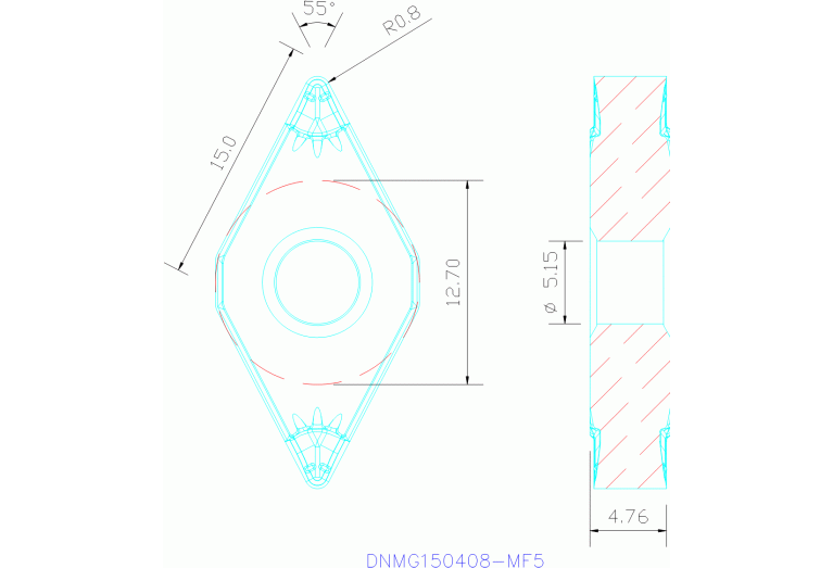 DNMG150408-MF5 TP2500