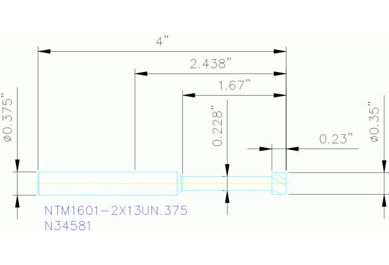 NTM1601/2X13UN.375 ALCRN