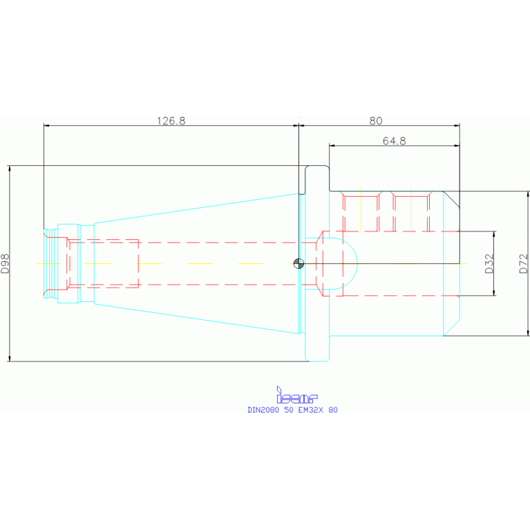 DIN2080 50 EM32X 80