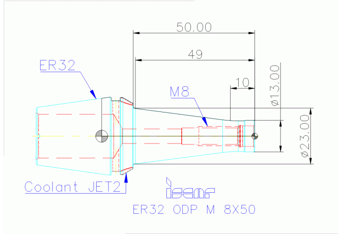 ER32 ODP M 8X50