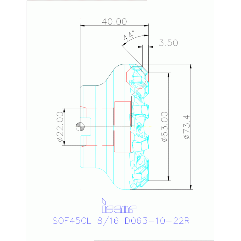 SOF45CL 8/16 D063-10-22R