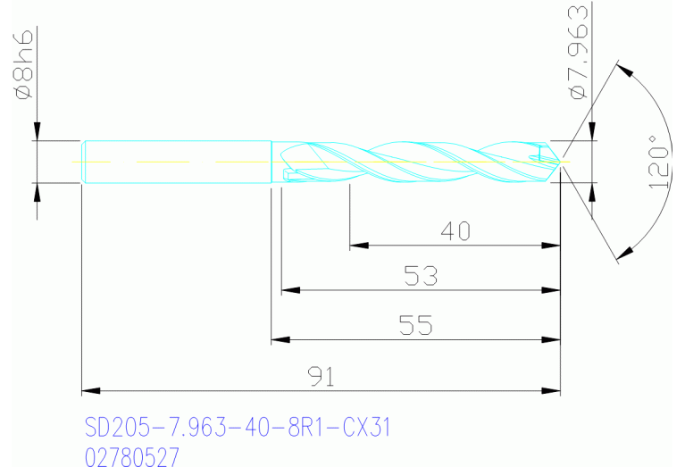 SD205-7.963-40-8R1-CX31